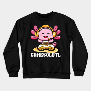 Kawaii Japanese Gamesolotl Boys Anime Manga Otaku Axolotl Crewneck Sweatshirt